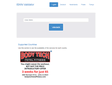 Tablet Screenshot of ibanvalidator.com